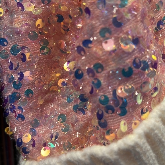 2 Minky Hats for girls, lined and sparkly. One Dark Blue, one Pink. (T4) - Picture 2 of 5